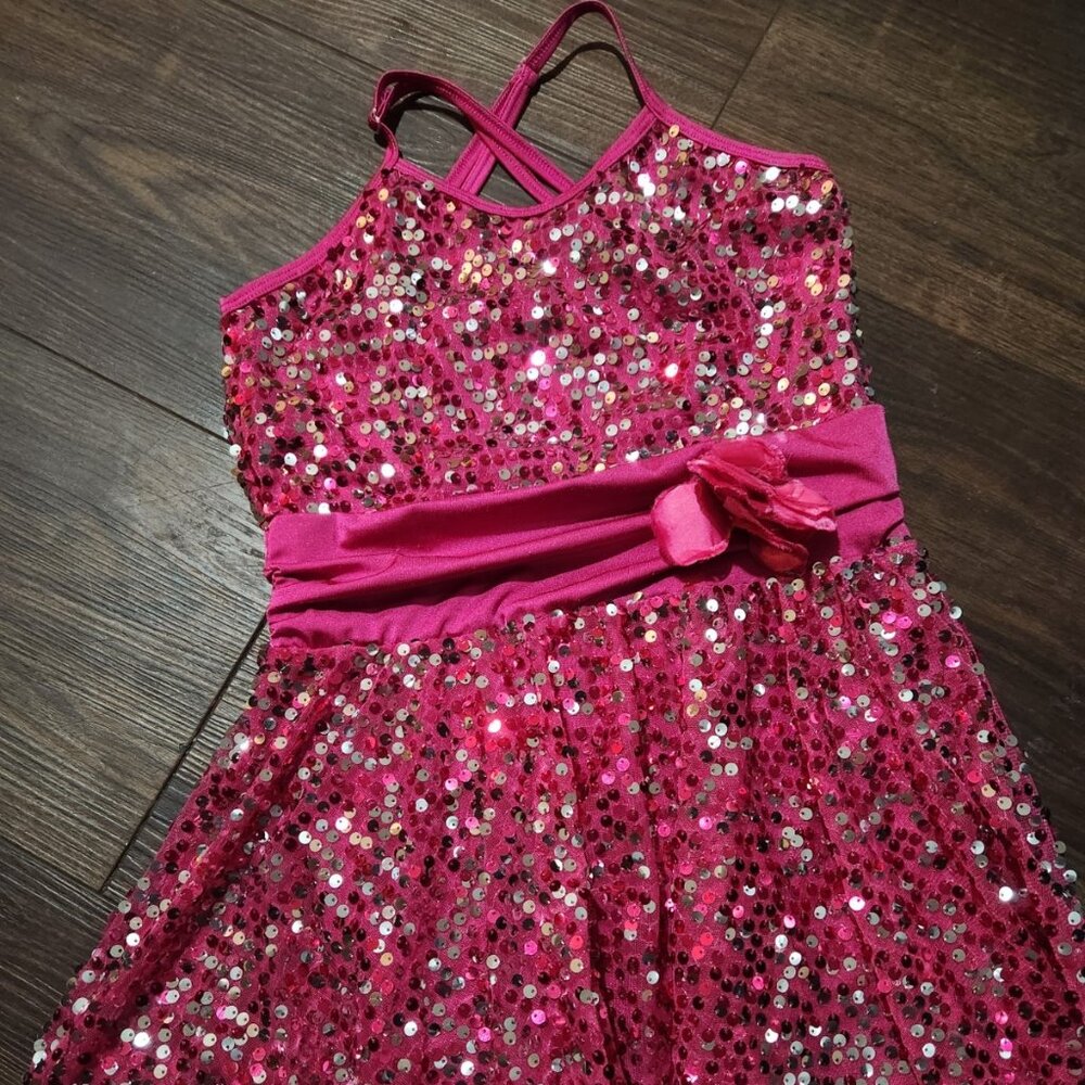 Curtain Call Costume sparkly dance‎ costume . Childs XL
